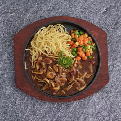 ( 限雪梨自取以及冷凍配送 )  蘑菇鐵板麵 | Teppanyaki Noodle With Black Pepper Mushroom Sauce