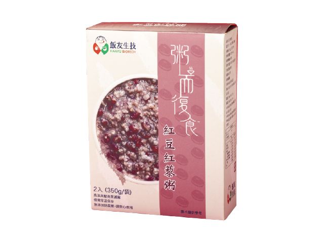 粥而復食 四季輕食甜粥 紅豆紅藜粥 Sweet Rice Porridge 350g*2/Box (VEG. 素)