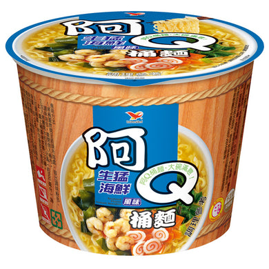 阿 Q 桶麵 生猛海鮮 98G * 3入  A Q Bucket Noodles Fresh Seafood 98G * 3pack