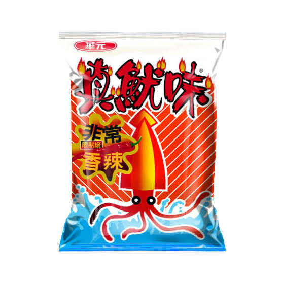 真魷味 非常香辣 50G HWAYUAN SQUID CRACKER