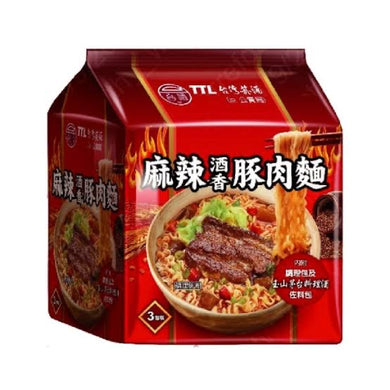 台酒 麻辣酒香豚肉麵(200gx3包/袋)  TTL spicy wine-flavored pork noodles (200gx3 packs/bag)