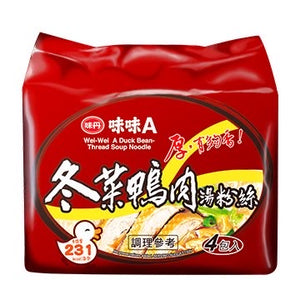 味味a 冬菜鴨肉粉絲 1袋 ( 4 Pack )